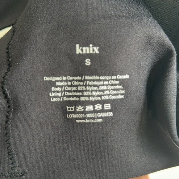 Knix Black Lace Back Bralette size s - Picture 5 of 5